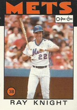 1986 O-Pee-Chee Baseball Cards 027      Ray Knight